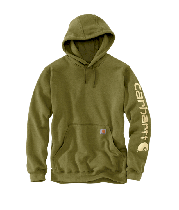 Carhartt Logo Sleeve Graphic Hoodie K288 - True Olive Heather €60.00 ...