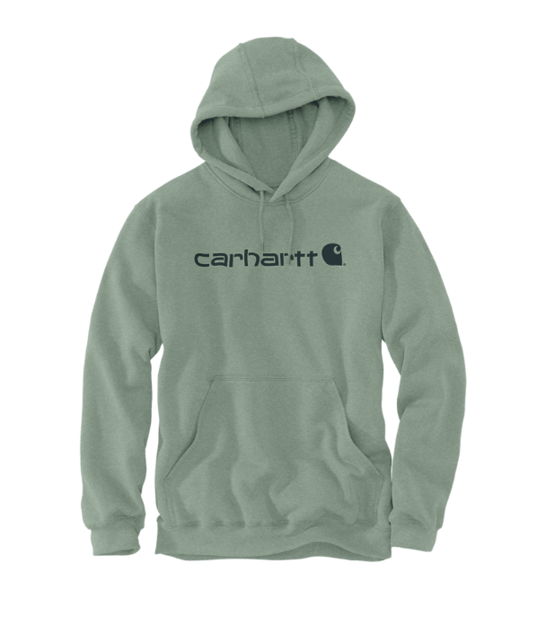 Carhartt Logo Graphic Hoodie 100074 - Jade Heather €60.00 | Price ...