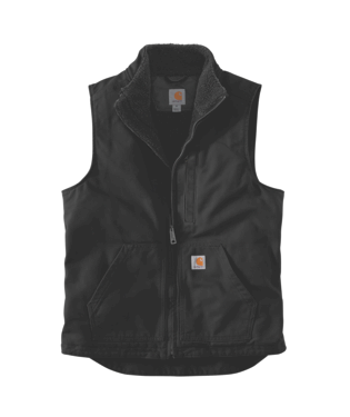 Carhartt Washed Duck Lined Mock Neck Vest 104277 - Black €125.00 ...