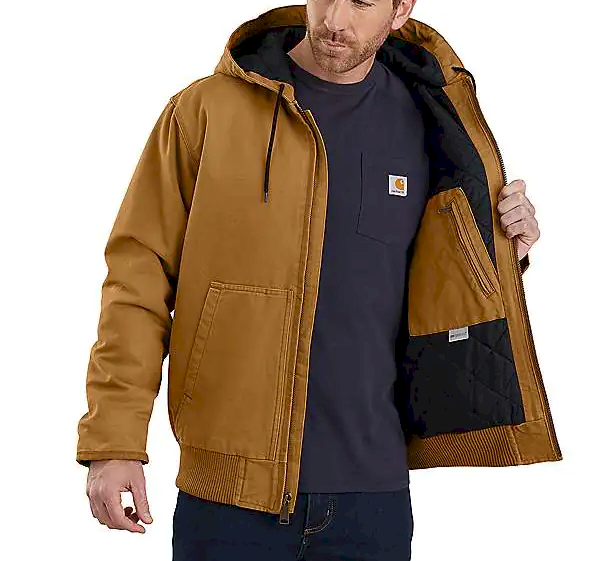 Carhartt Loose Fit Washed Duck Insulated Active JAC 104050 - Black €165 ...